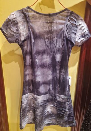 Vestido Jenny negro-gris, talla adolescente