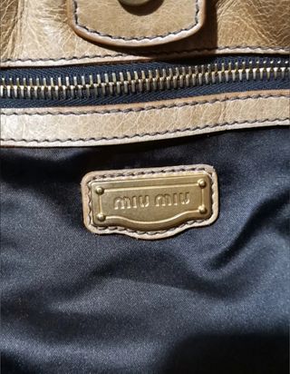 Bolso Miu Miu Beige
