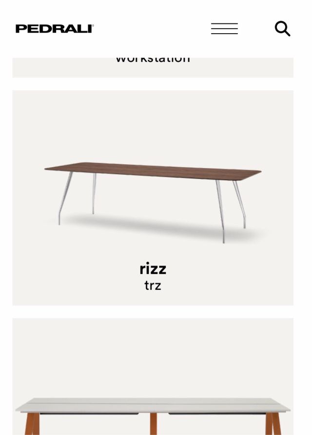 Mesas ovalada y redonda Pedrali