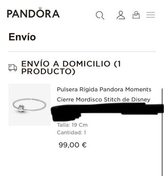 Pulsera Pandora plata