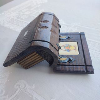 Cofre madera vintage - Decorativo