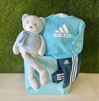 Canastilla bebé Adidas Chandal Azul
