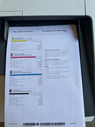 Stampante HP PageWide Color MFP E58
