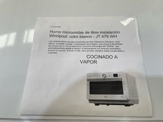 Horno microondas integrable libre instalacion.