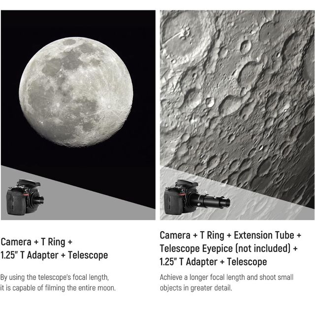 Adaptador Neewer Cámara-Telescopio