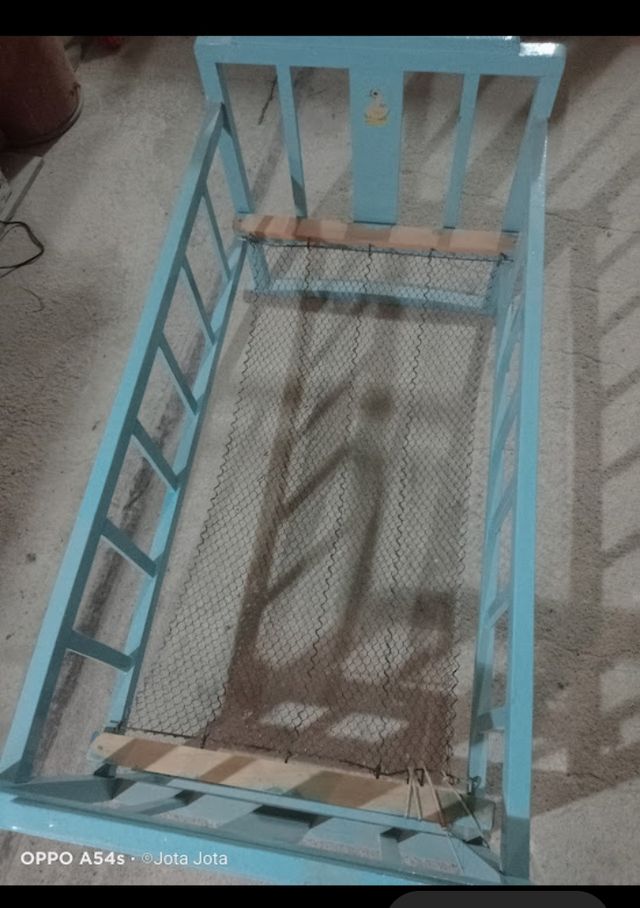 Cuna antigua bebé - azul