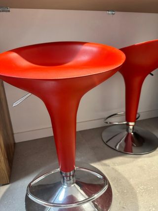 Taburetes rojos - 2 uds.