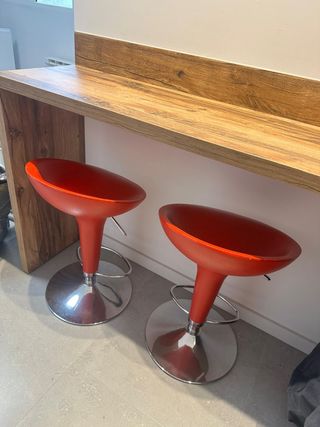 Taburetes rojos - 2 uds.