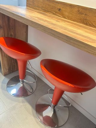 Taburetes rojos - 2 uds.