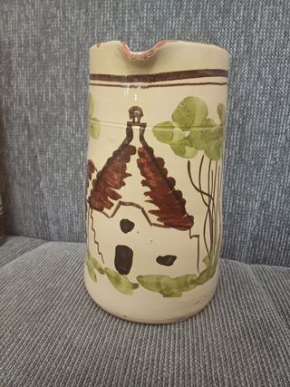 Brocca e bottiglia  in terracotta vintage