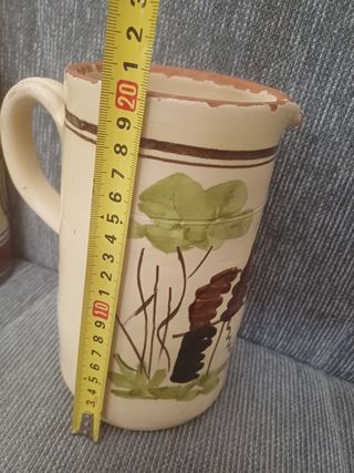 Brocca e bottiglia  in terracotta vintage