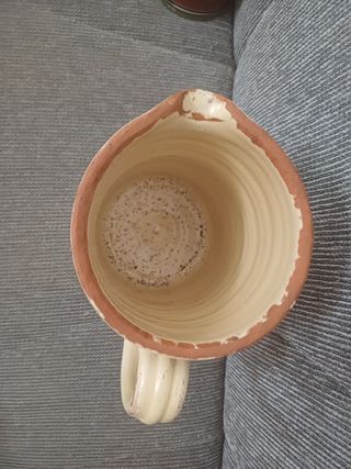 Brocca e bottiglia  in terracotta vintage