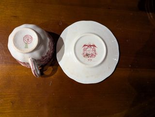 Taza y plato Pickman La Cartuja