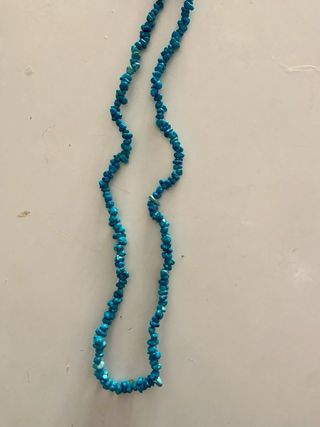 Colar Turquesa Pedra Azul