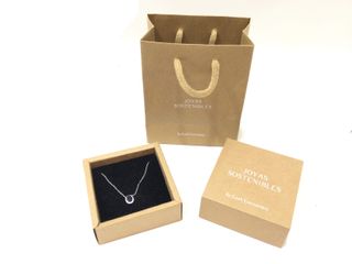 collar plata 925mm con piedra con circonita 19 5cm
