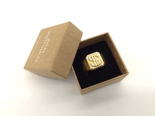 sello oro 18k con piedra con circonita t. 23 (20,06 mm)
