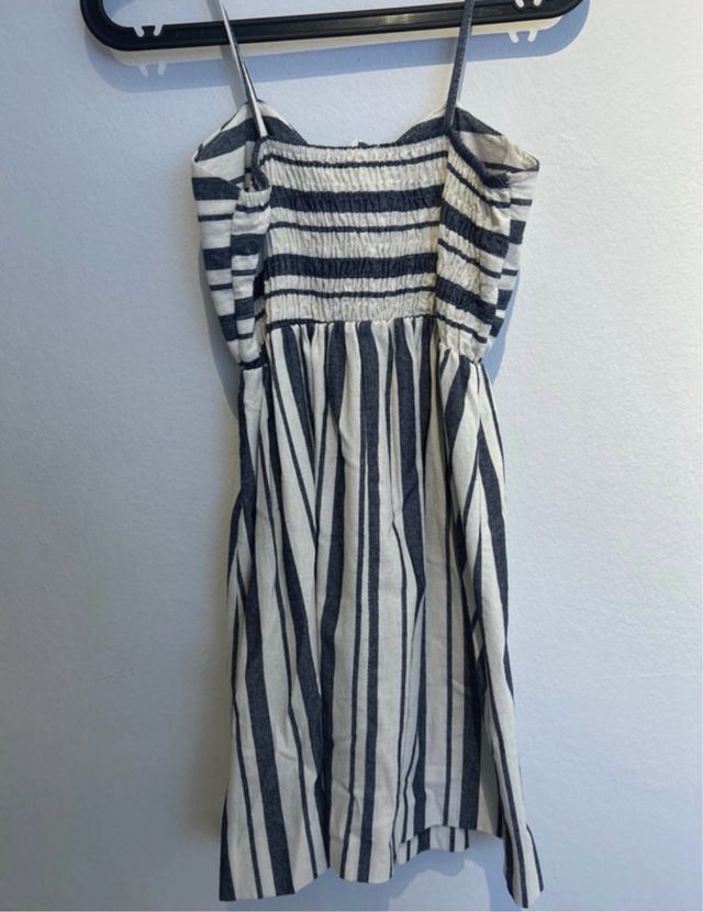 Vestido rayas azul blanco