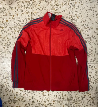Chaqueta Adidas roja vintage talla S