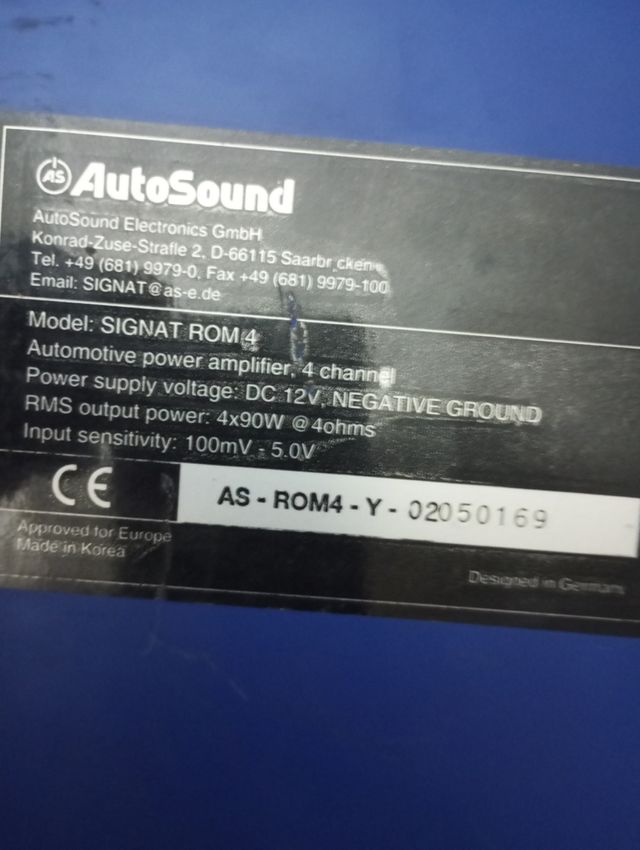 Amplificador SIGNAT ROOM4 4ch