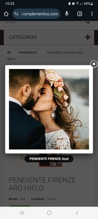 Pendientes dorados diseño