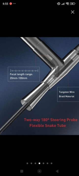 Endoscopio industrial H406B-S2M. Cámara de inspecc