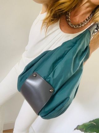 Bolso tote Bimba&Lola - Verde azulado