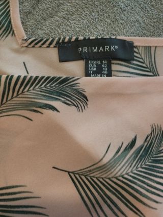 Top Primark rosa estampado XL