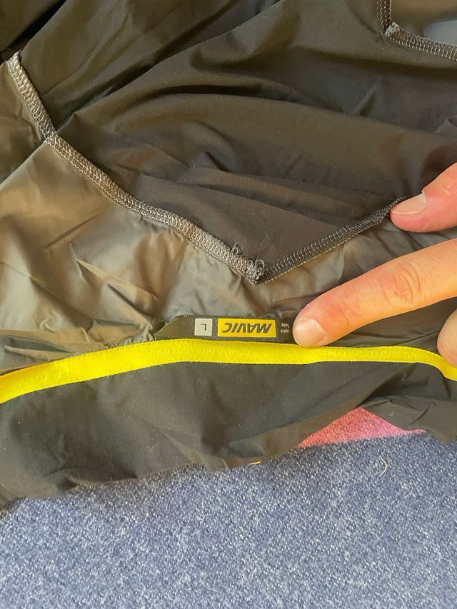 Chaqueta fina capa ciclismo Mavic cortavientos