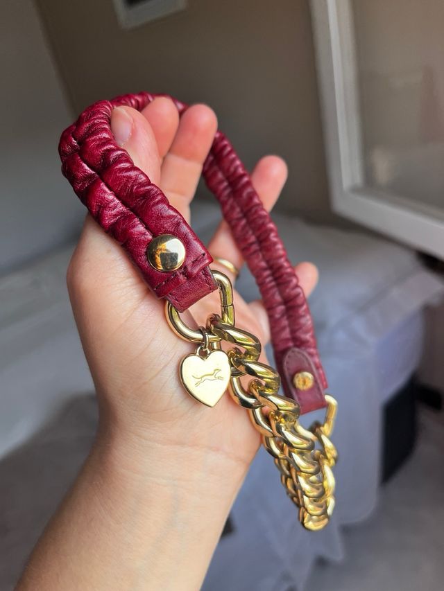 Collar Bimba y Lola - Rojo y Dorado