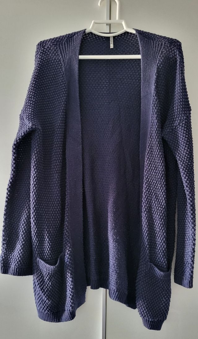 Chaqueta cárdigan azul marino