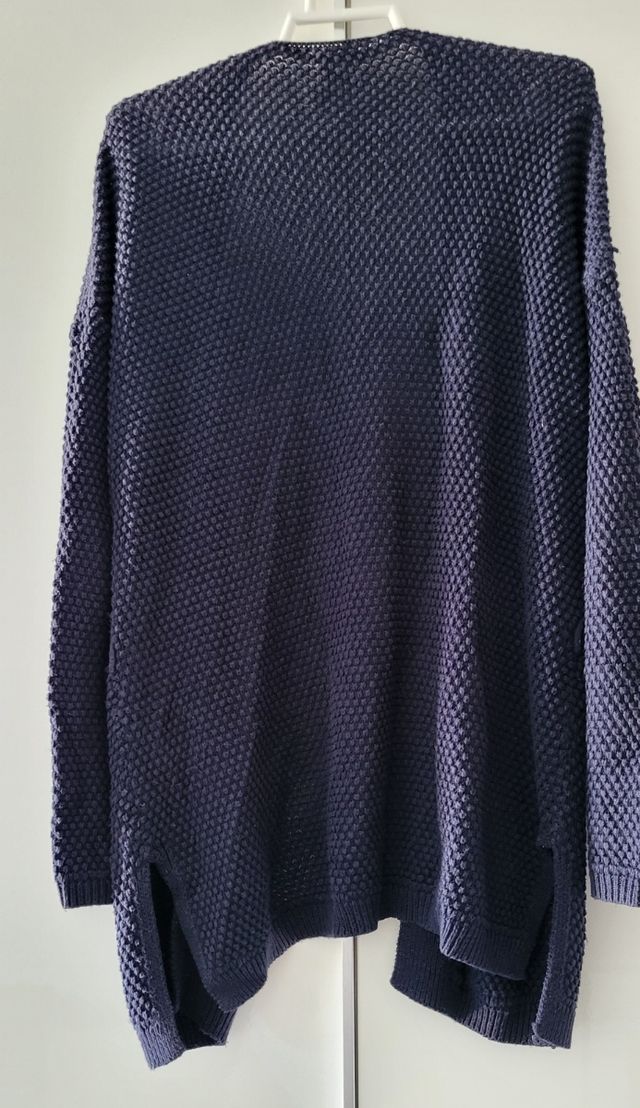 Chaqueta cárdigan azul marino