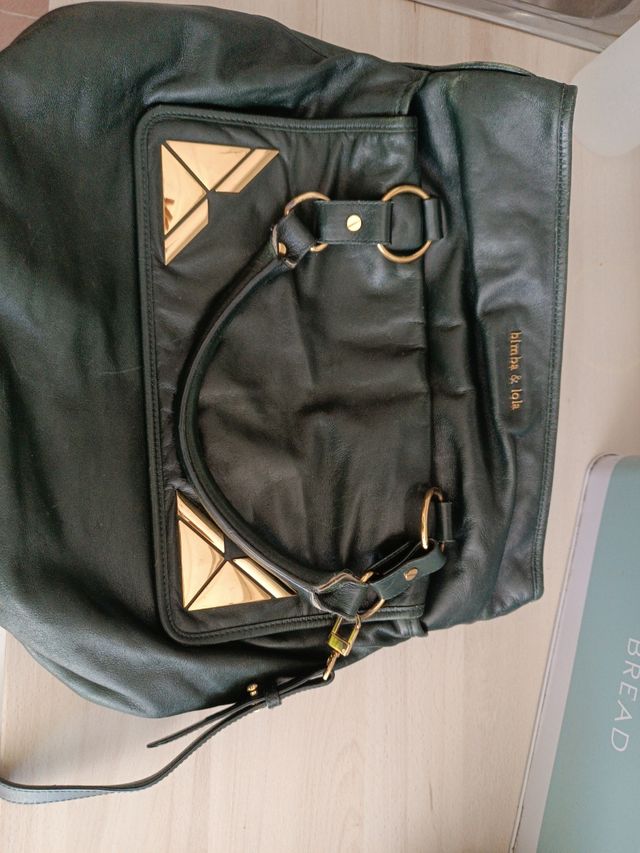 Bolso Bimba & Lola verde oliva. Vintage.