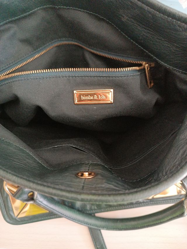 Bolso Bimba & Lola verde oliva. Vintage.