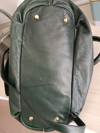 Bolso Bimba & Lola verde oliva. Vintage.