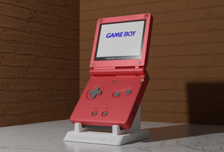 Soporte Game Boy Advance SP impreso 3D