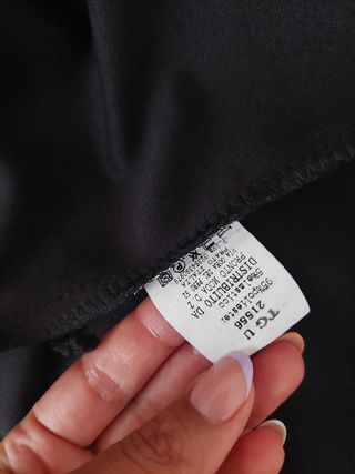 Vestido negro mini-asimetrico