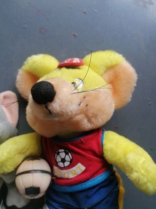 3 Peluche: Wile E. Coyote, Tom & Jerry, Topo Gigio