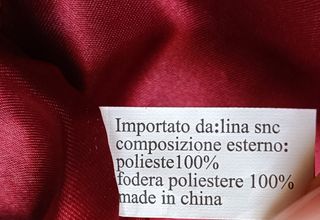 Borsetta rossa a fiore nuova