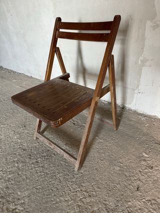 Silla plegable madera 