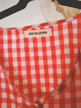 Vestido vichy rojo blanco 38-44