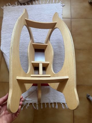 Caballito balancín madera infantil