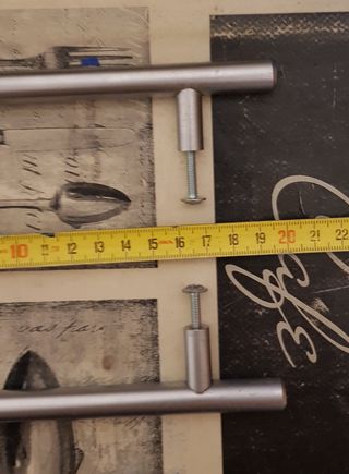 Maniglie cucina acciaio - 2 pz