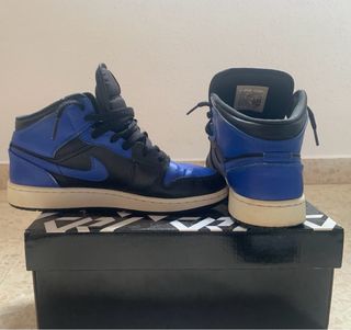 Air Jordan 1 Retro Mid - Azul y Negro