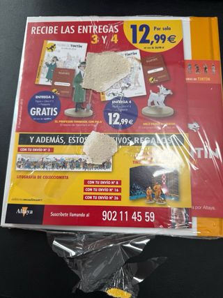 Figura Tintín Haddock + Libro