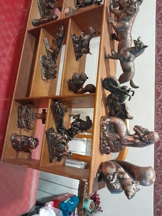 Colección figuras metal bronce