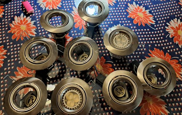 Spots LED embutir - Lumitek - 9 unid.