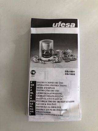 Cafetera Ufesa Capriccio Plus 20 - CG-1601