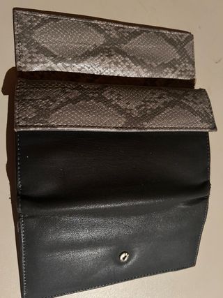 Cartera mujer gris-negra