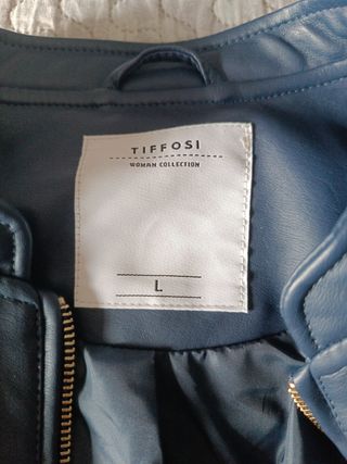 Chaqueta TIFFOSI piel azul - Talla L