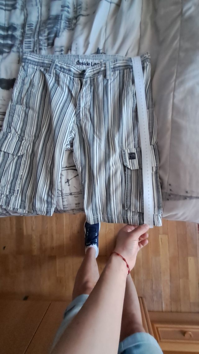 Shorts Inside rayados blancos